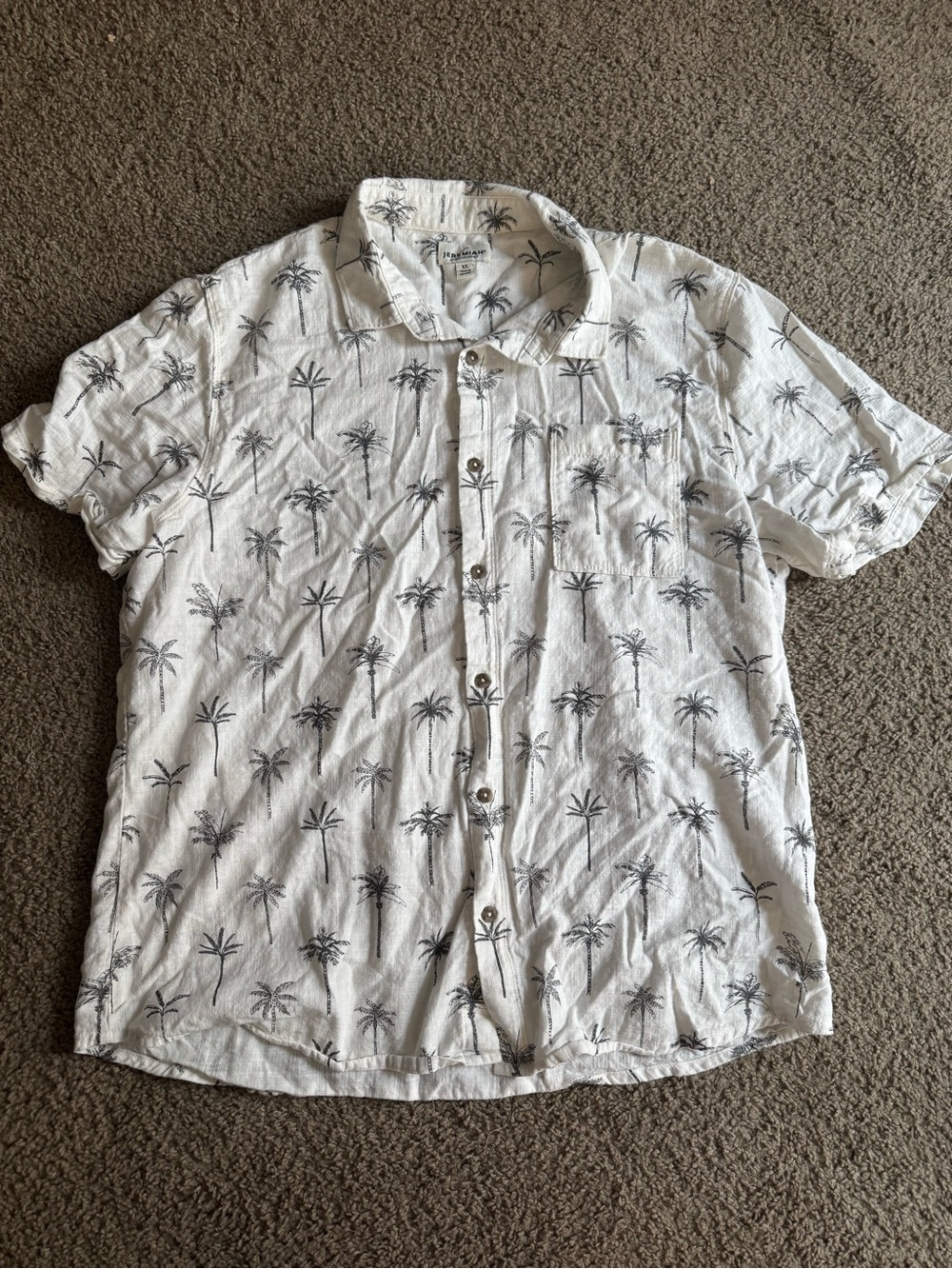Jeremiah Cotton Button Down Short Sleeve